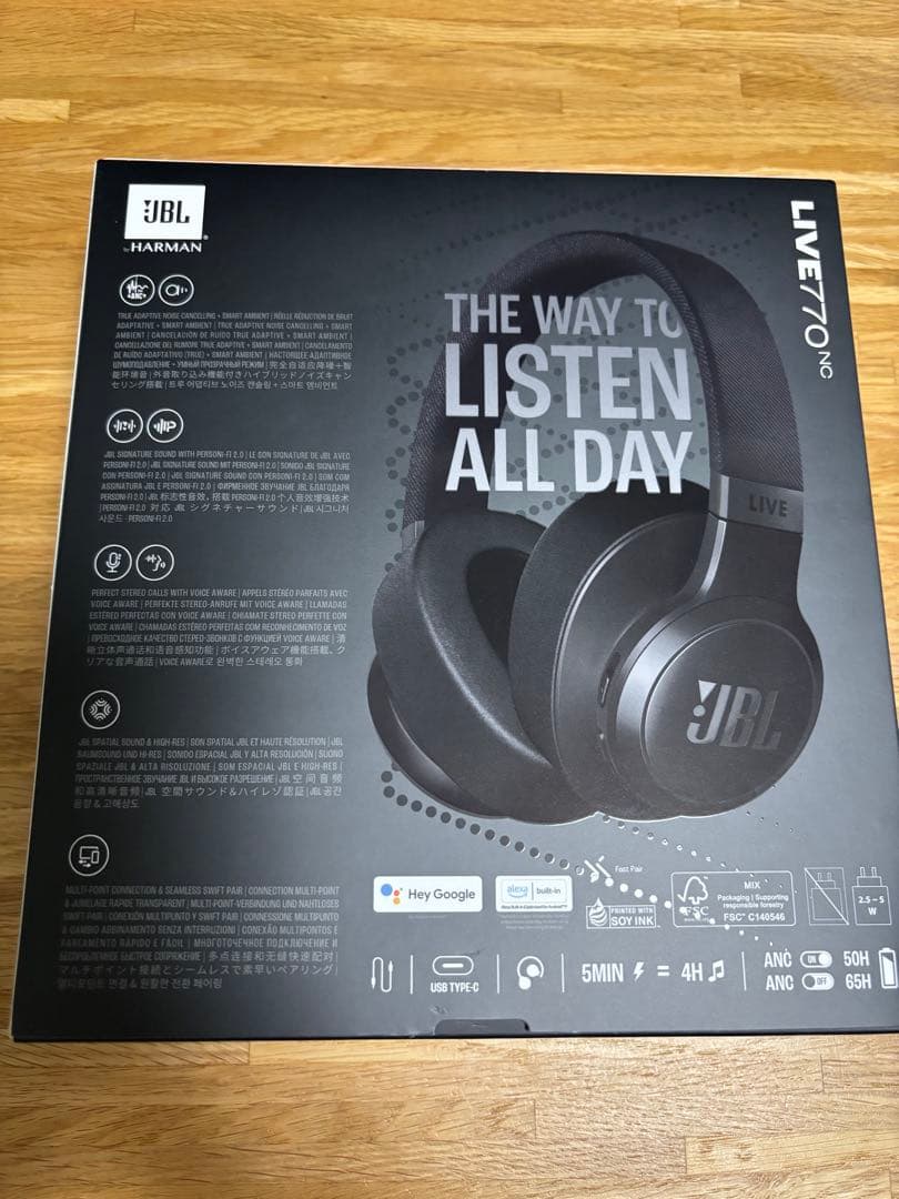 JBL LIVE 770NC ワイヤレスヘッドホン　美品