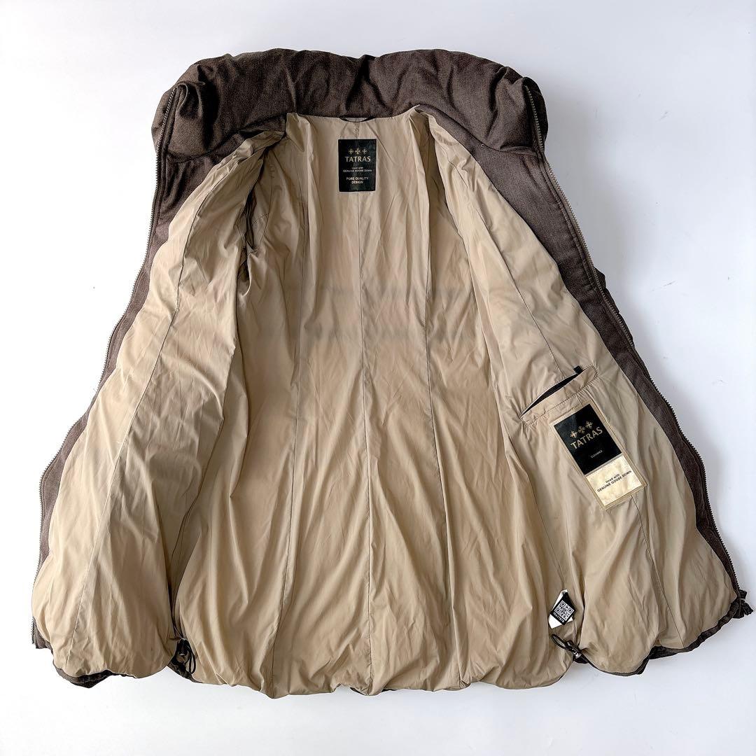 タトラス ノーブル別注⁑ショールカラーロングダウンコート　1 ブラウン　Aライン