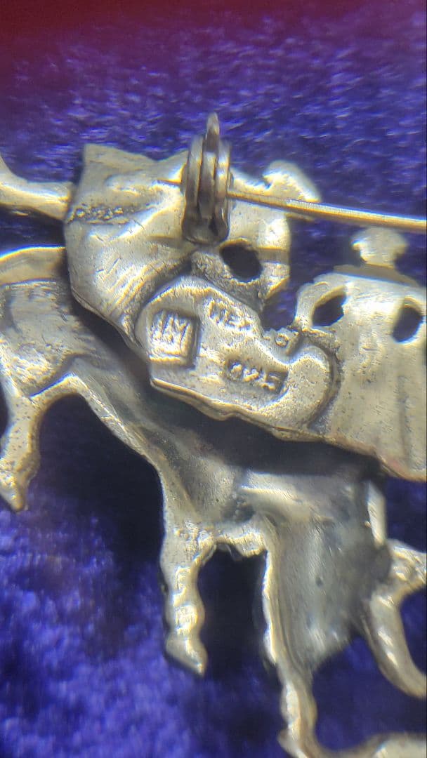 値下げ！ヴィンテージ メキシコ925 銀製 シルバーブローチ 闘牛士 繊細