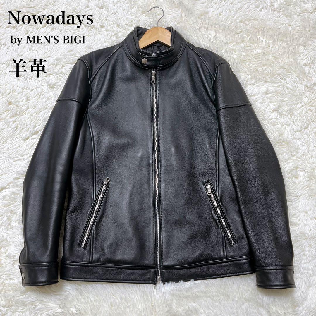 【美品】Nowadays MEN'S BIGI レザージャケット シングル 4