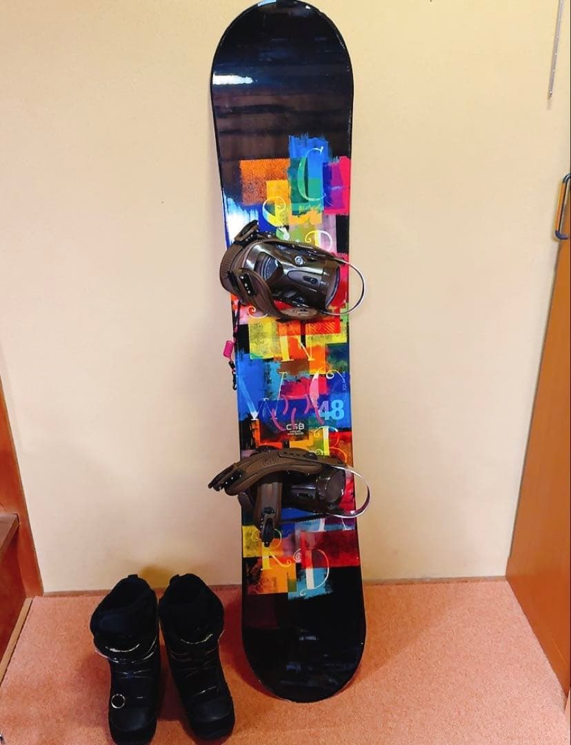レディーススノーボード148cm ビンディング シューズ ケース　4点
