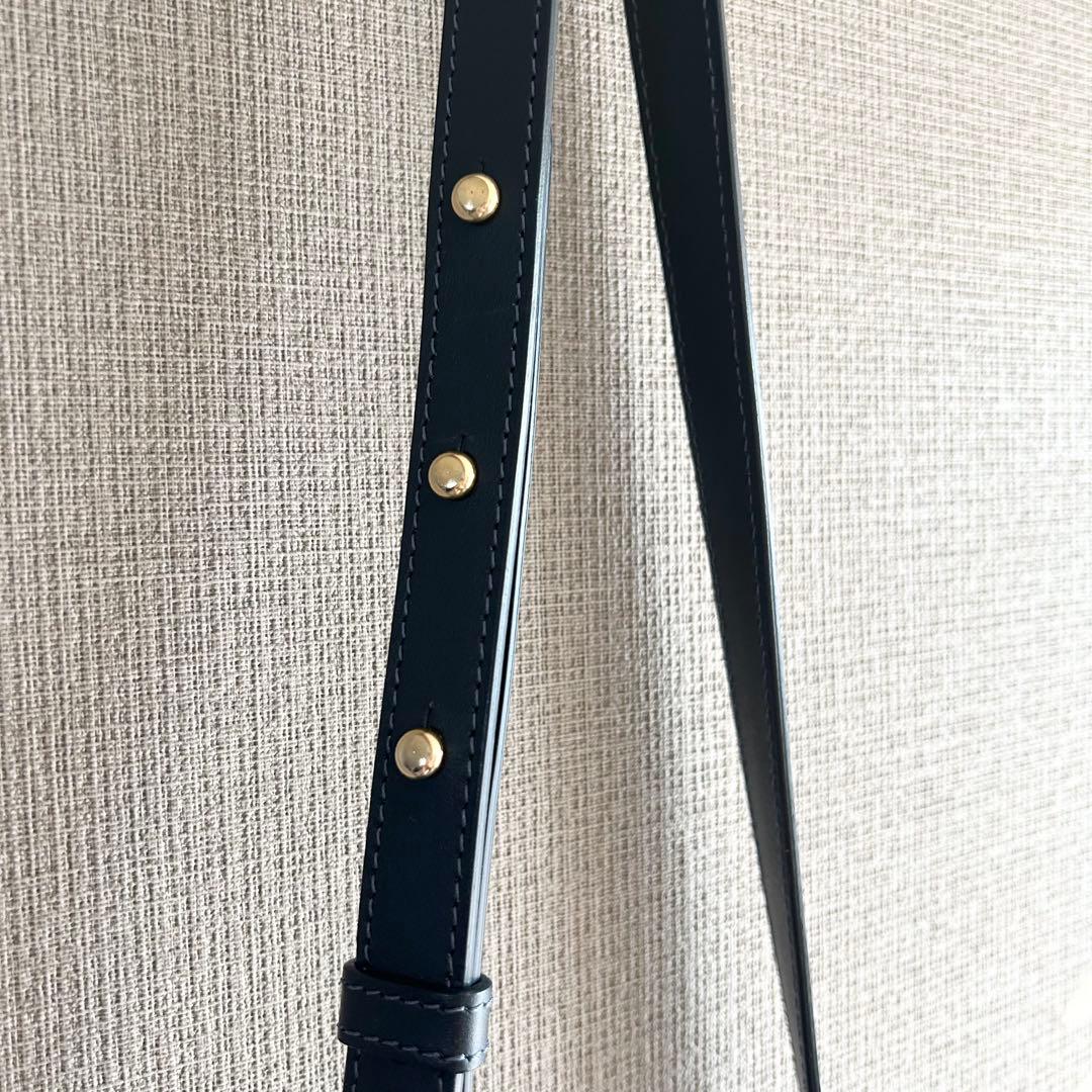 MANSUR GAVIRELマンサーガブリエル★2wayバッグ　リボン　ネイビー