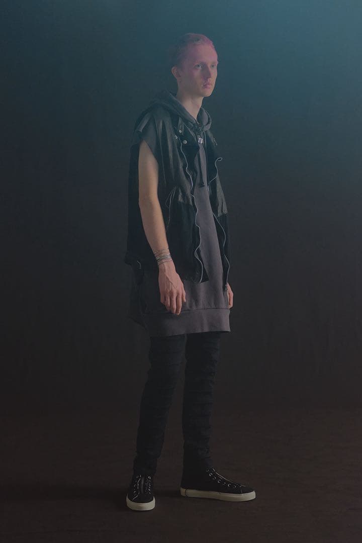 undercoverism 23SS 牛革&コットンライダースベスト