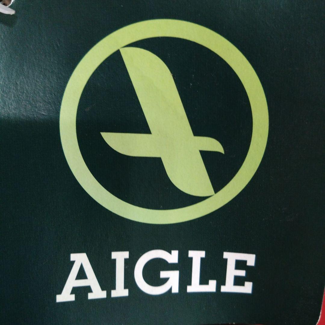 AIGLE マリーン/レッド ロングブーツ 新品タグ付き　フランス製