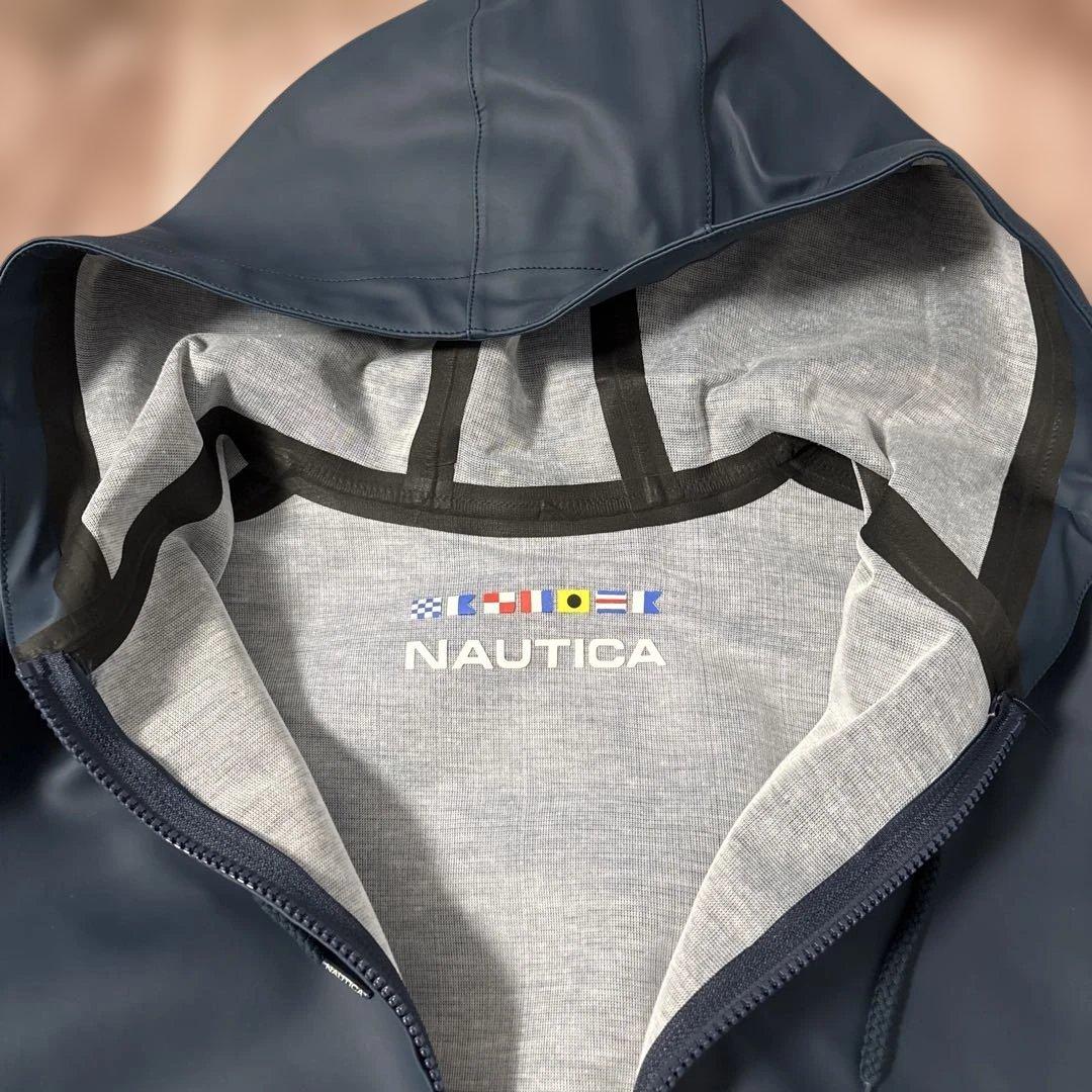 NAUTICA フード付きジャンパー ネイビー/イエロー