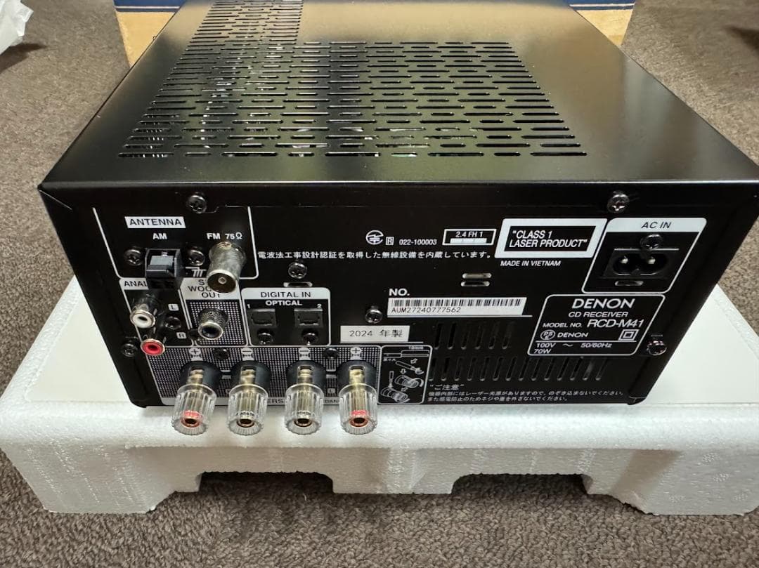 d*3様 DENON RCD-M41 CDレシーバー 美品　電源つかない
