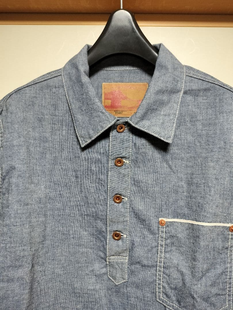 FOB FACTORY　FOBファクトリー　シャンブレー プルオーバーシャツ