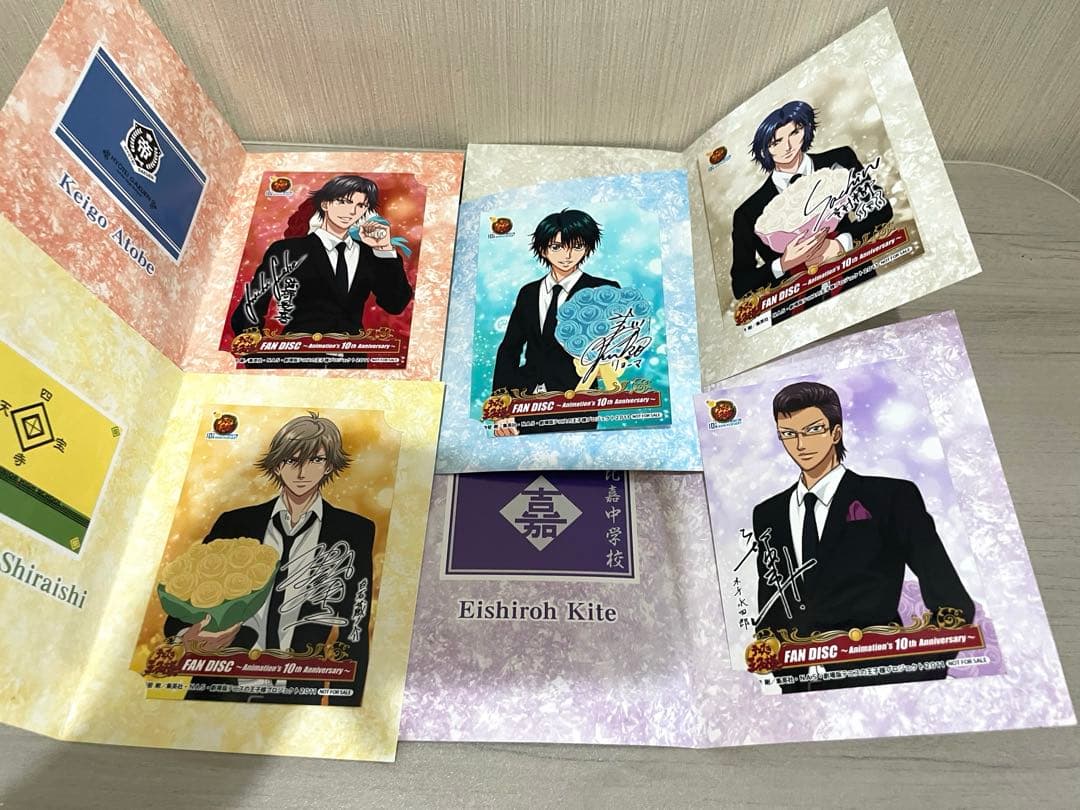 テニスの王子様 10周年 アニバーサリー サイン入りブロマイド　セット