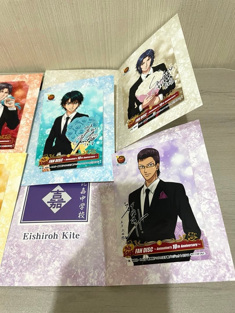 テニスの王子様 10周年 アニバーサリー サイン入りブロマイド　セット