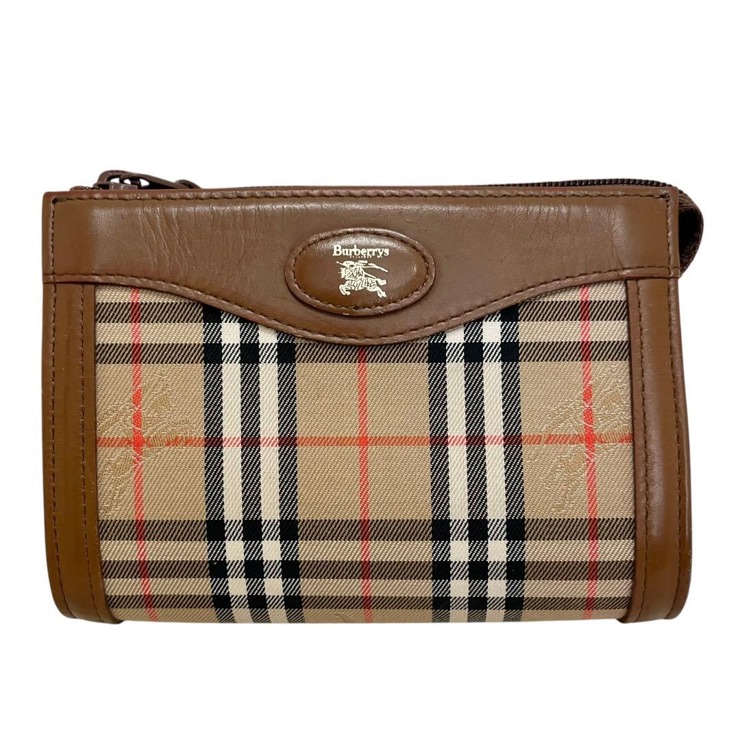 良品　バーバリー　BURBERRY ノヴァチェック ミニポーチ