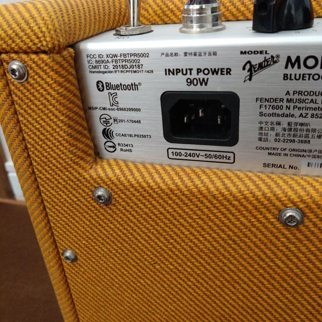 【極美品・箱あり】Fender MONTEREY Bluetoothスピーカー