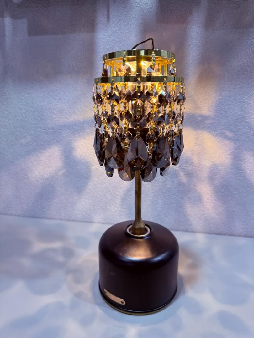 802PRODUCTS クリスタルシャンデリアシェード ブラックゴールド