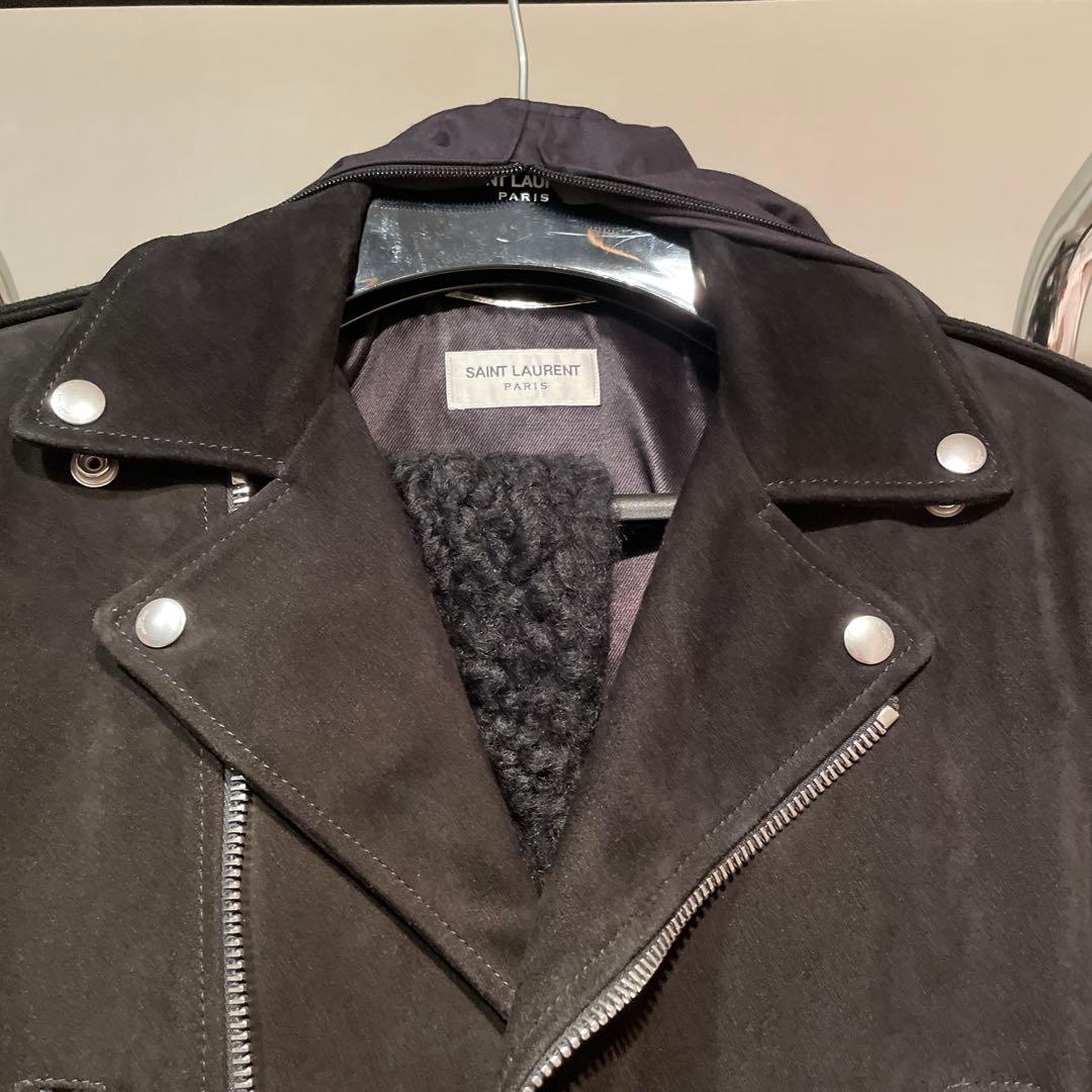 定価70万　サンローラン　レザージャケット　ライダース　エディ　スウェード
