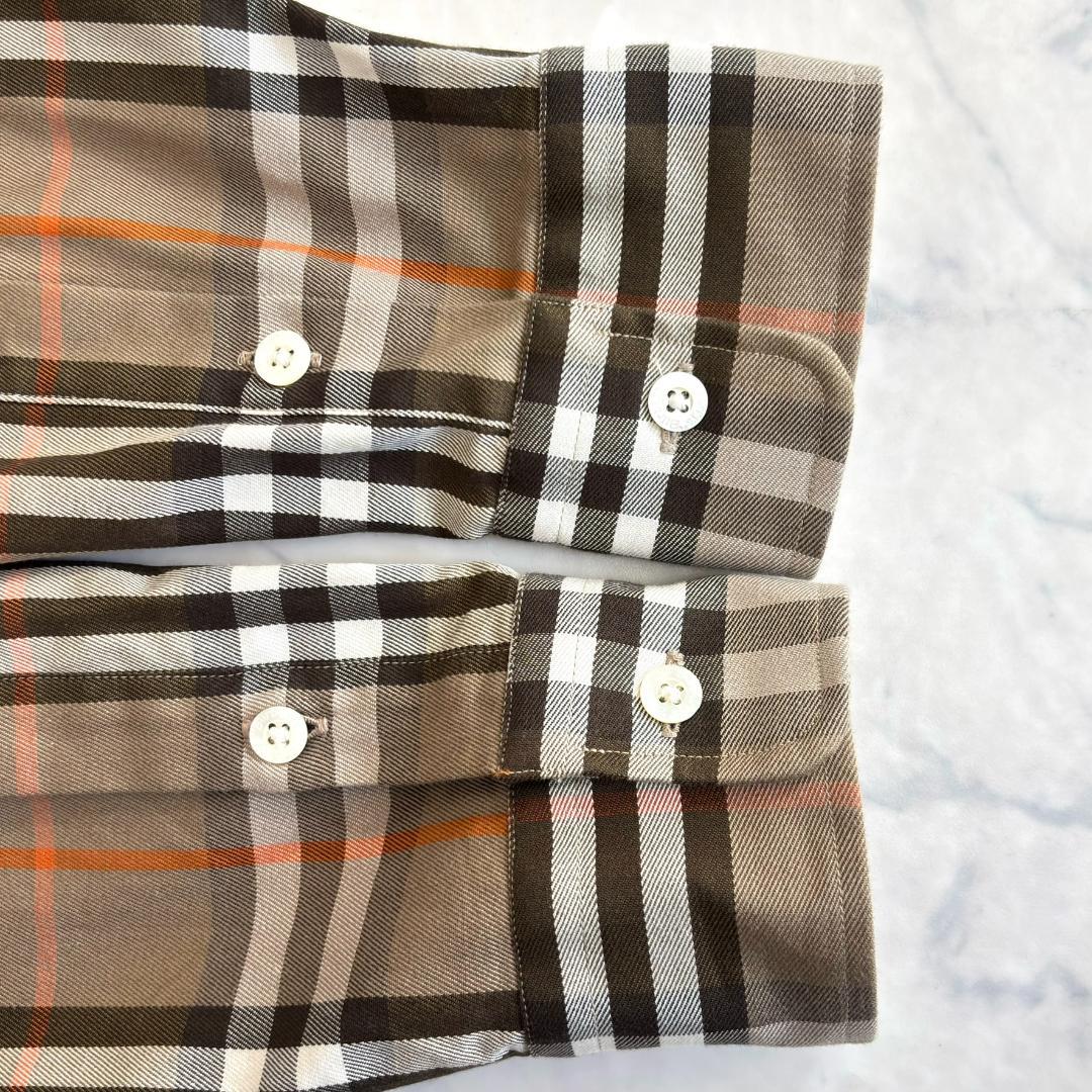 バーバリー ノバチェック 長袖シャツ サイズL tx4