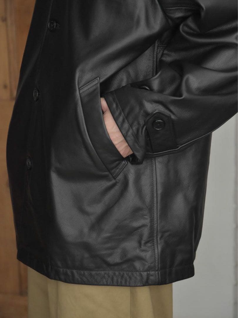 値下げ！25AW UNIVERSAL PRODUCTS LEATHER コート3