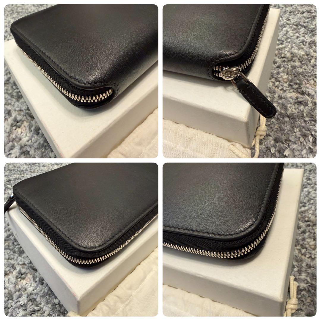 美品 BALENCIAGA バレンシアガ ラウンドファスナー 長財布 ブラック