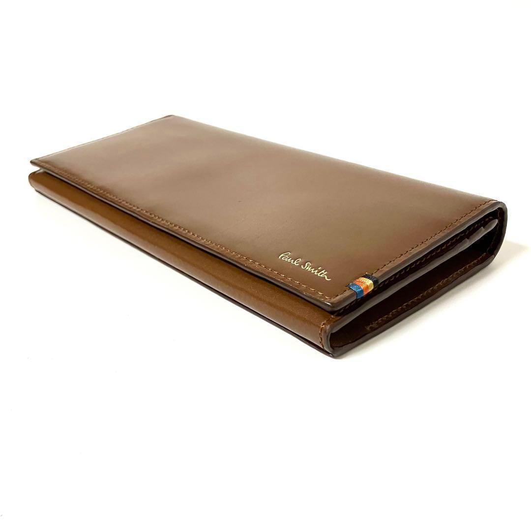 新品✨Paul Smith✨ポールスミス✨被せ✨長財布✨ブラウン✨人気✨未使用