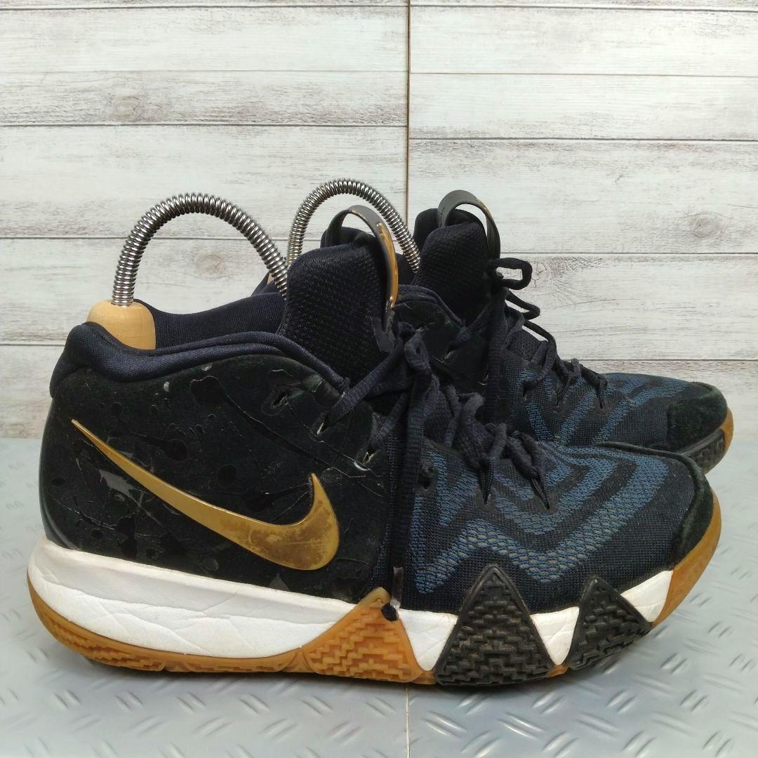 メンズ☆ナイキ　カイリー4　EP　スニーカー　27cmブラック＆ゴールド　バスケ