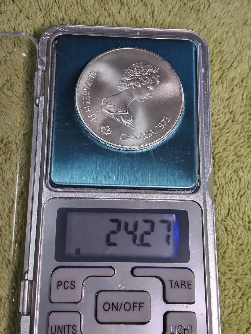 hab030 カナダ 1973年 ＄5 銀貨 モントリオールオリンピック