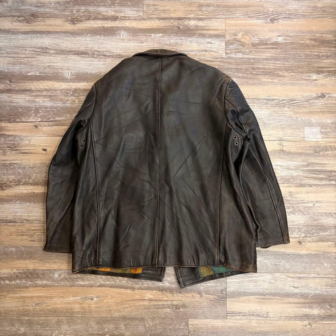 35　コルビジェジャケット 本革 フレンチ ヴィンテージ レザー