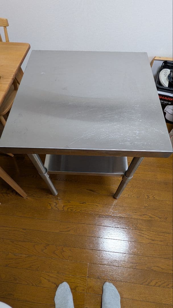 ステンレス製作業台　600×600×800 板厚1.2mmモデル