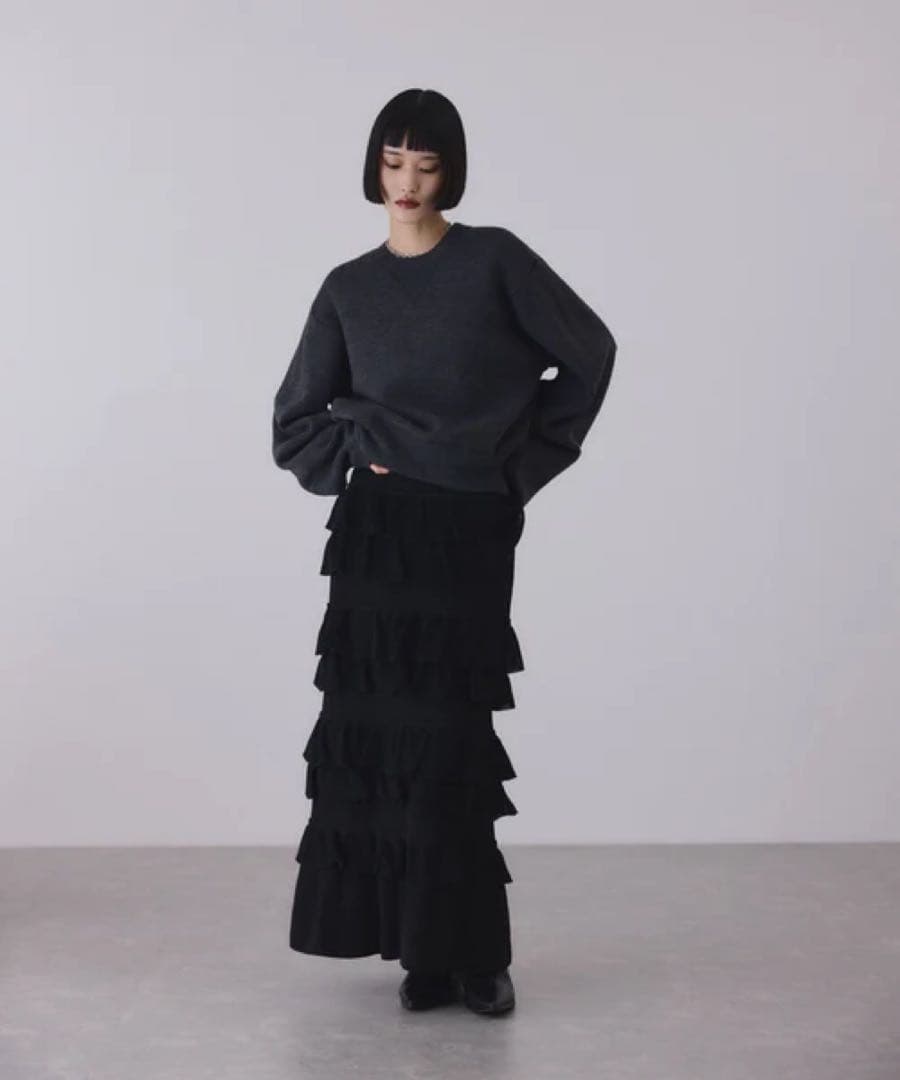 アダムエロペ フリルニットスカート
