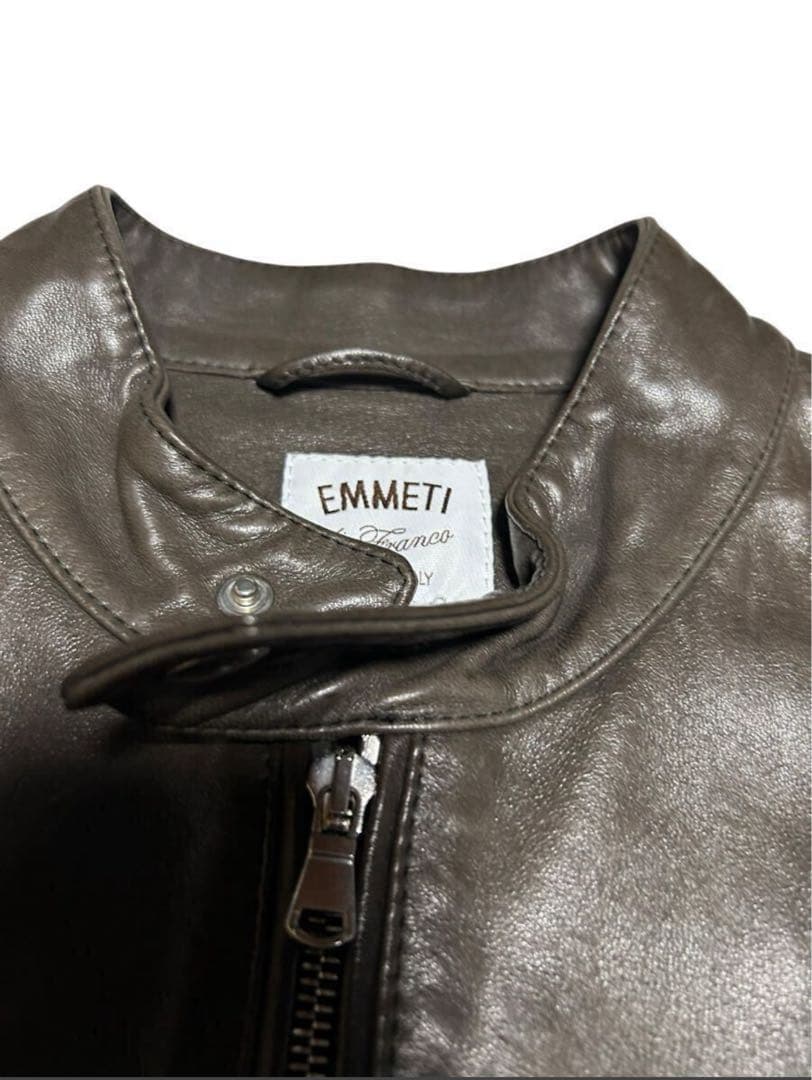 ✨️美品✨️ 定価30万 エンメティ EMMETI ラムスキン ライダースジャケット