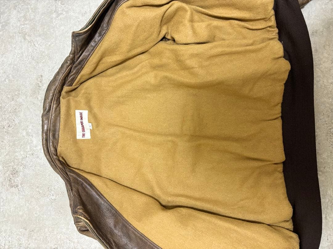 THE SHARPER IMAGE 本革 レザージャケット 短丈 ヴィンテージ