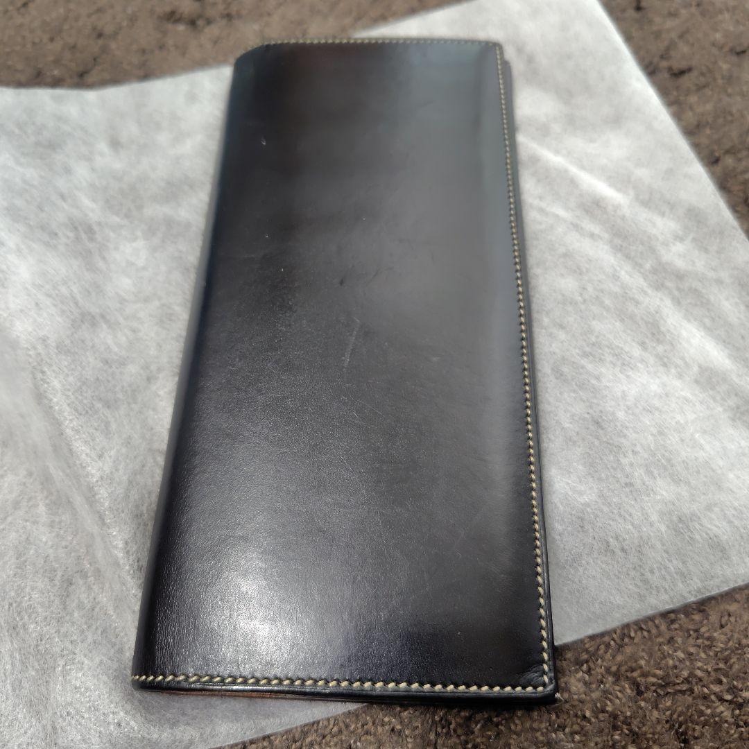 m*u様 万双　ブライドルレザー　長財布　小銭入れ付き