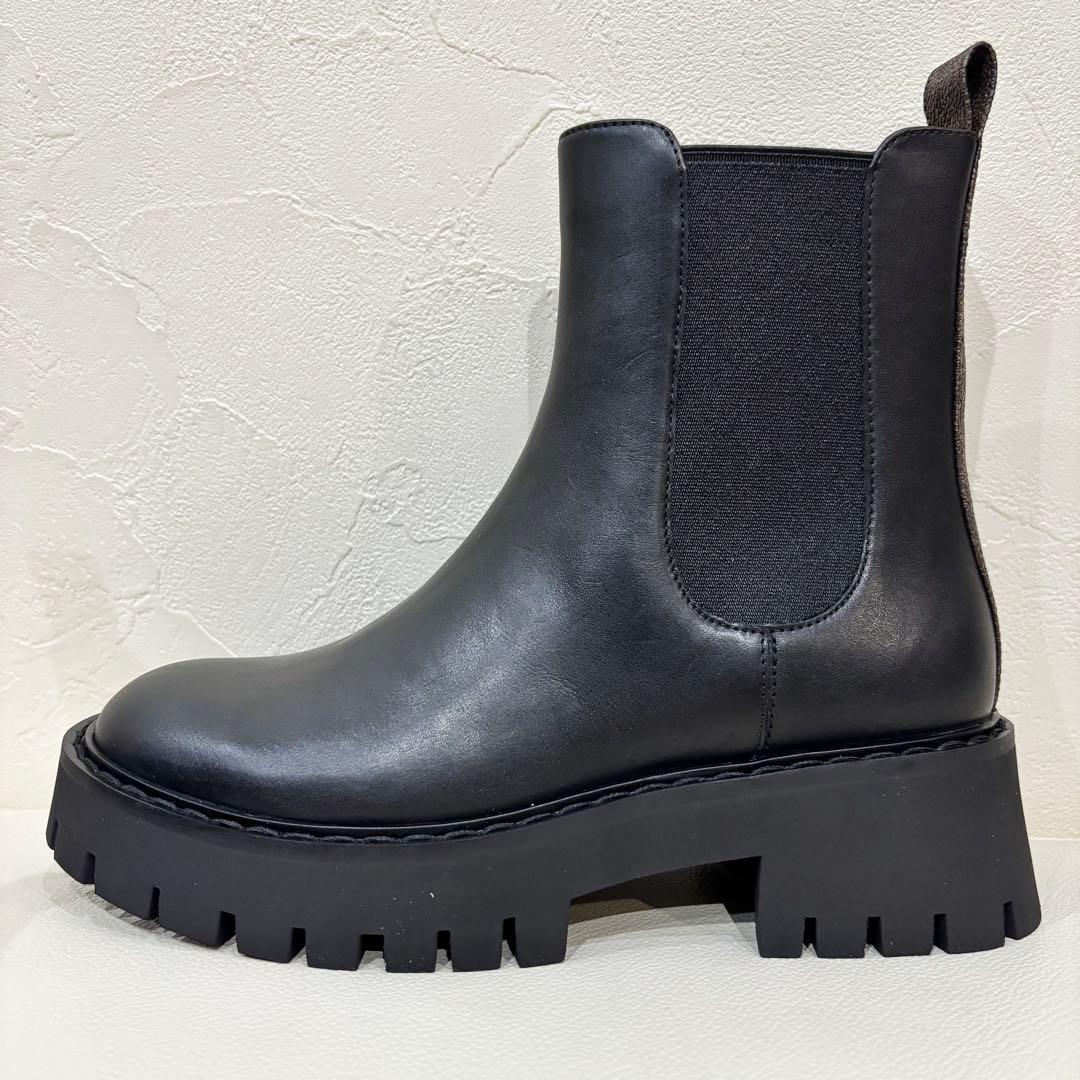 新品【MICHAEL KORS】マイケルコース レザー アンクルブーツ　23cm