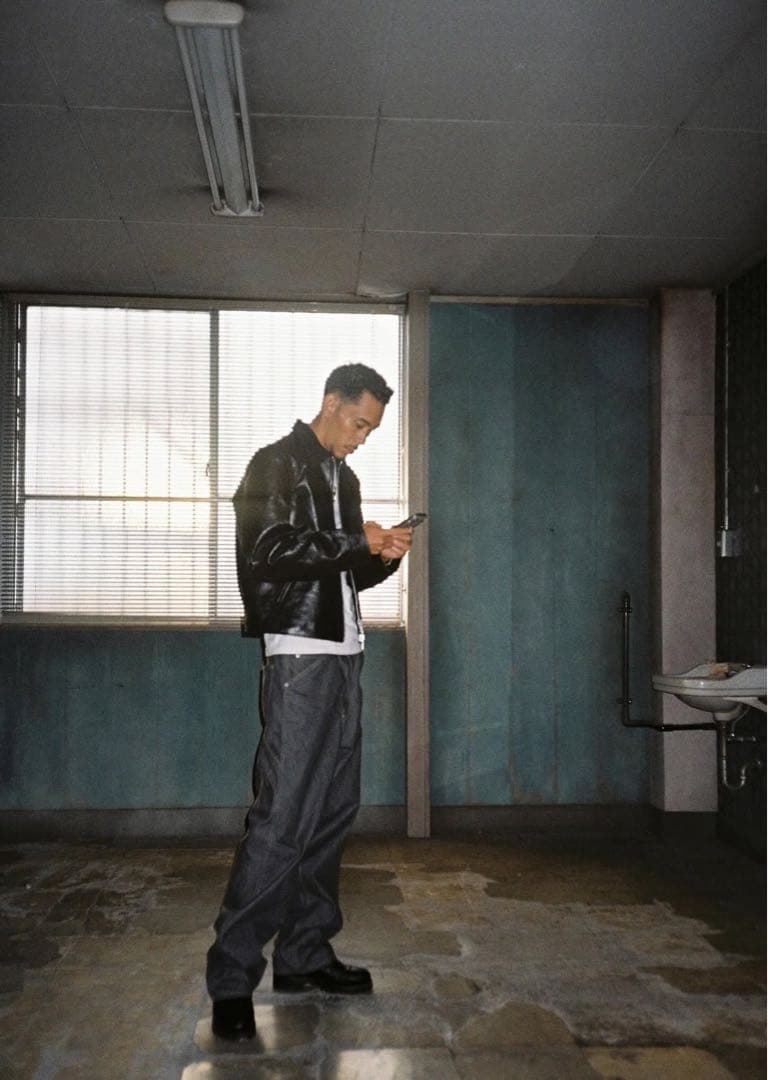 eddie bauer 2000s leather jacket 短丈 io