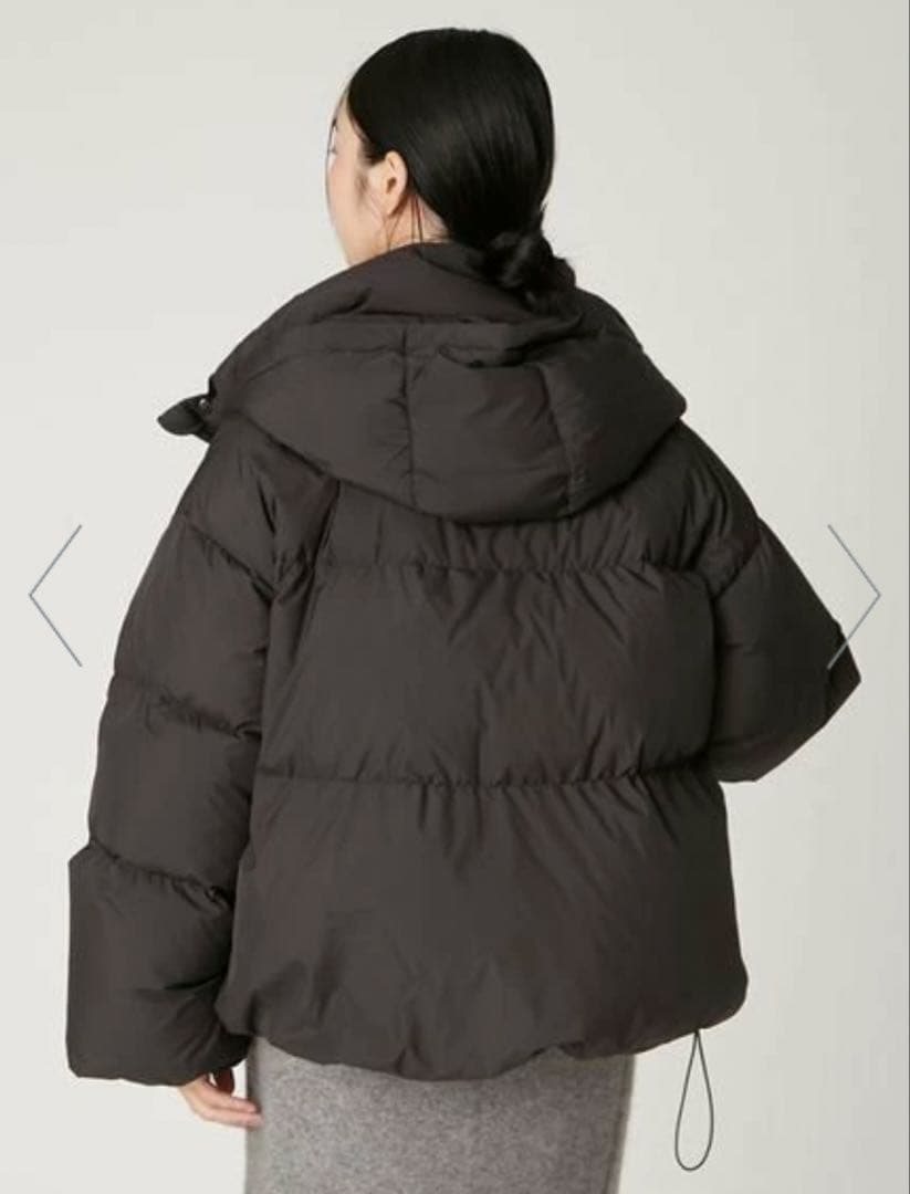 完売⭐︎フレイアイディー フードファーショートダウンコート　黒 ブラック 0 S