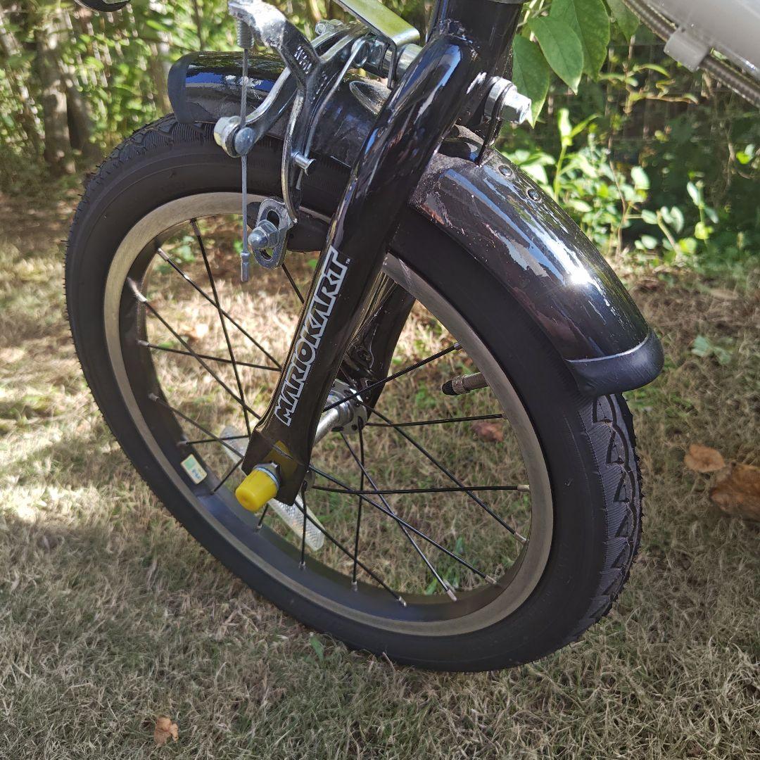 引き取りのみ、マリオ可愛い子供用自転車 前カゴ・補助輪付き