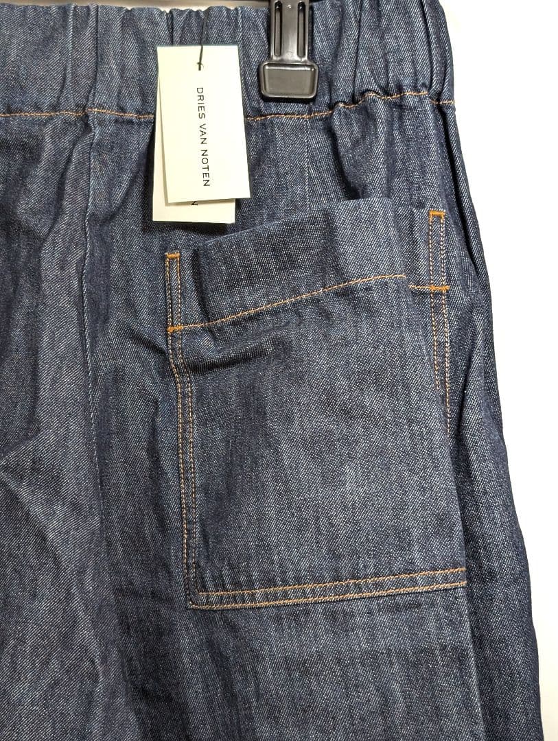 DRIES VAN NOTEN デニムワイドイージーパンツ S 新品 インディゴ