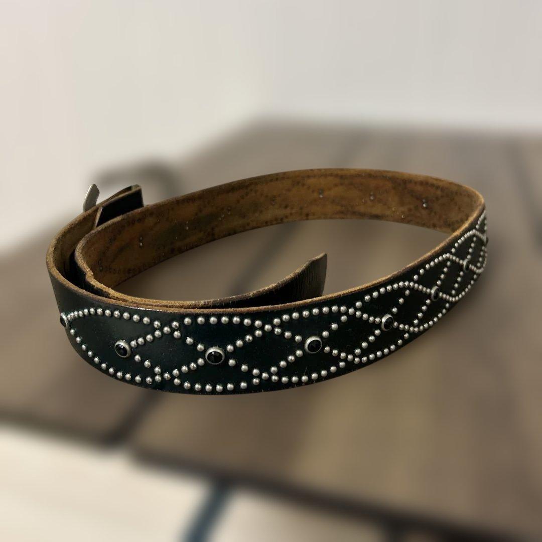 (早い者勝ち)HTC スタッズベルト　深緑　32 アメカジ　激レア　ヴィンテージ