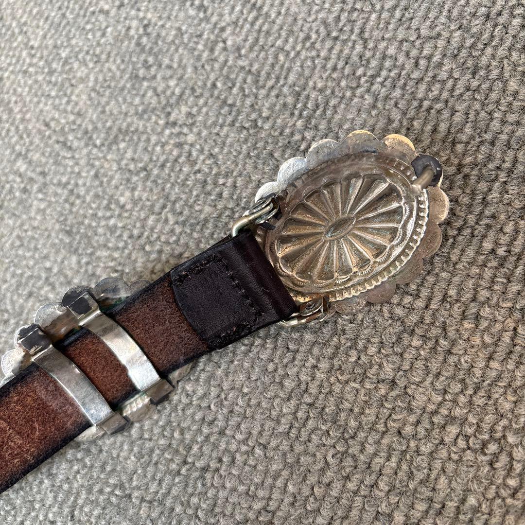 ブラッククロスです！ ターコイズ付きシルバーコンチョ　ベルト