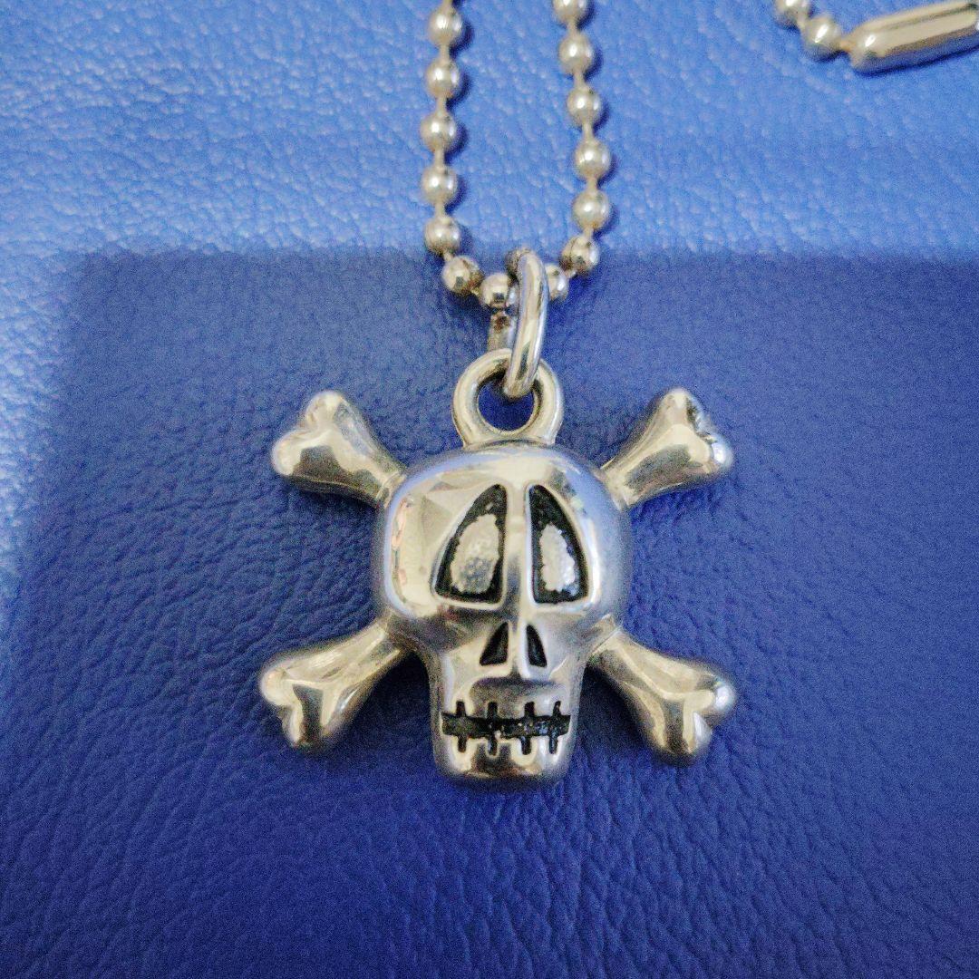 00s OLD STUSSY スカルボーン ネックレス トップ　ドクロ　骸骨