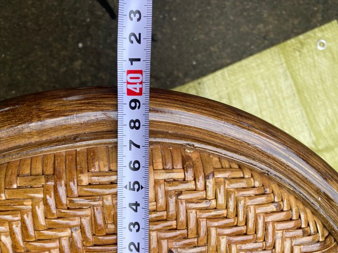 ラタンチェア　ラタン椅子　ヴィンテージ　藤椅子　レトロチェア　バンブー椅子　2脚