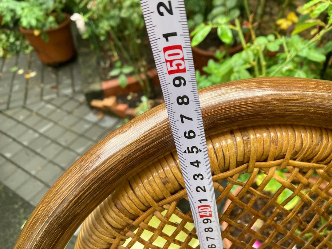 ラタンチェア　ラタン椅子　ヴィンテージ　藤椅子　レトロチェア　バンブー椅子　2脚