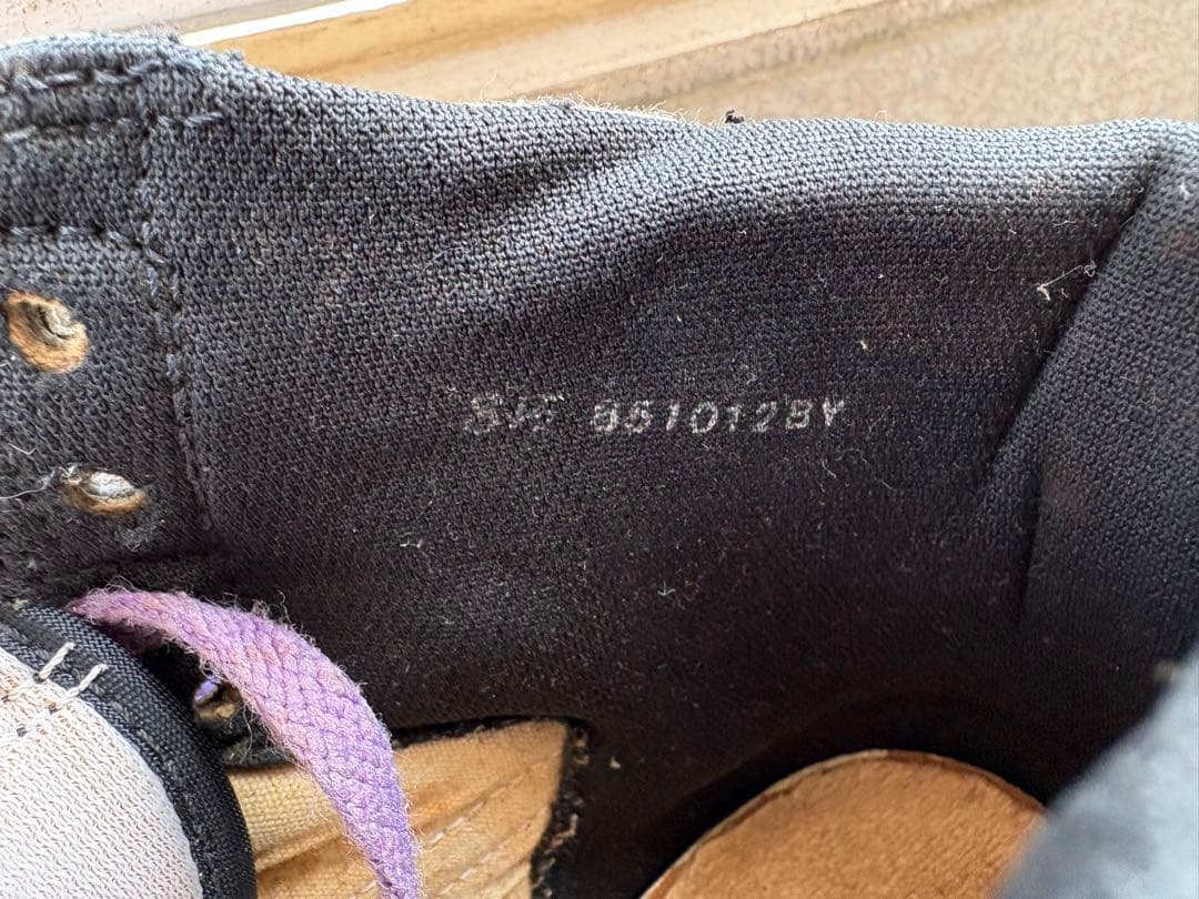 エアジョーダン1オリジナル 黒青85年製