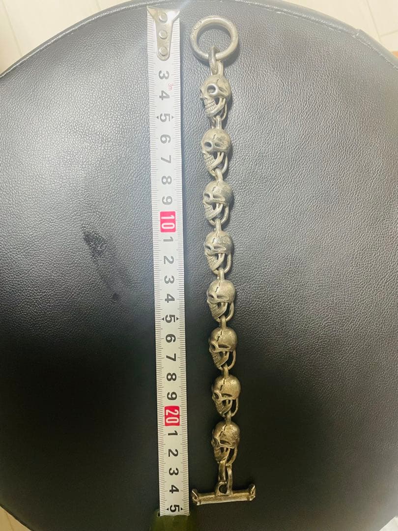 スカルデザイン シルバーブレスレット