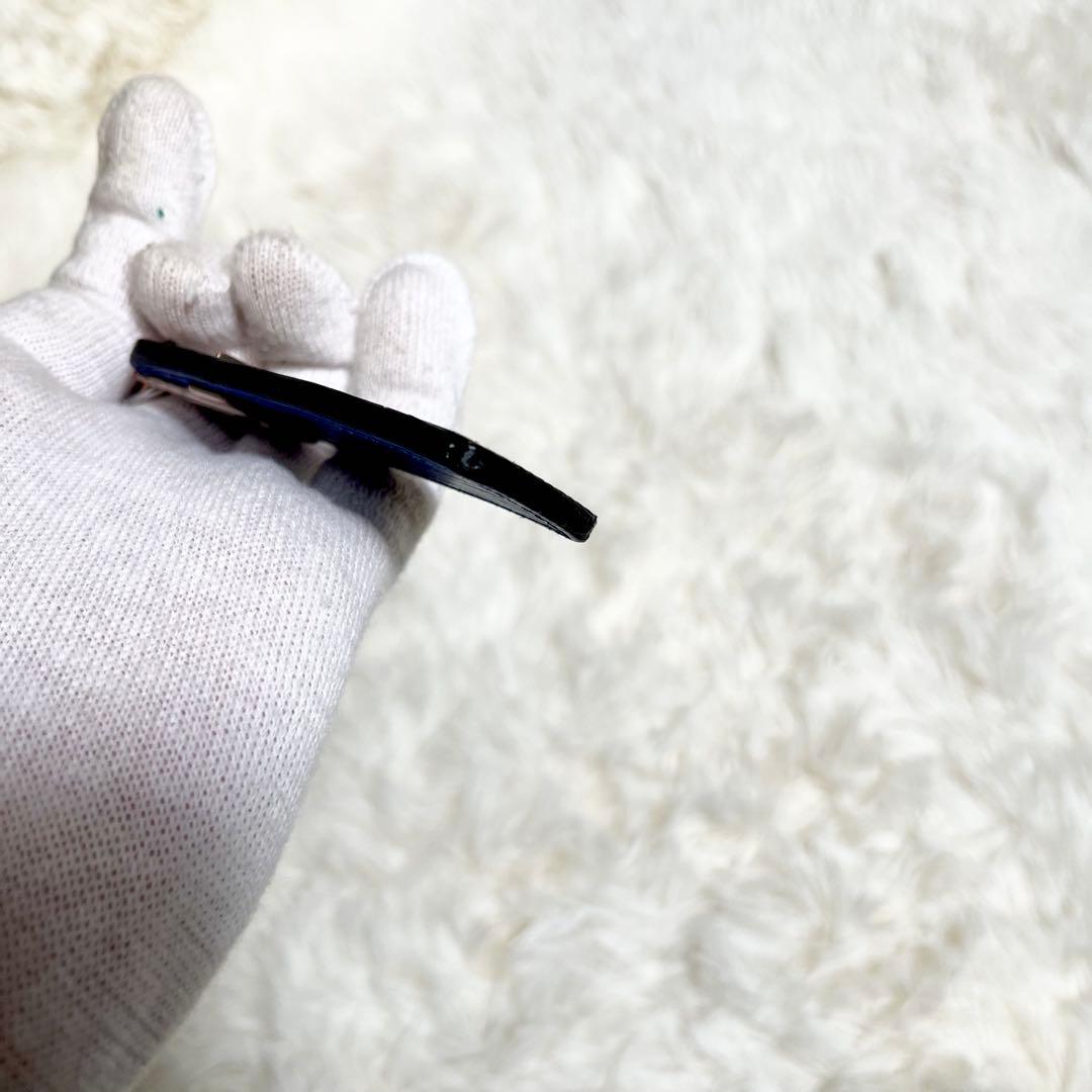 美品✨ルイヴィトン ポルトクレ エピ 黒 青 バイカラー LVロゴ キーチャーム