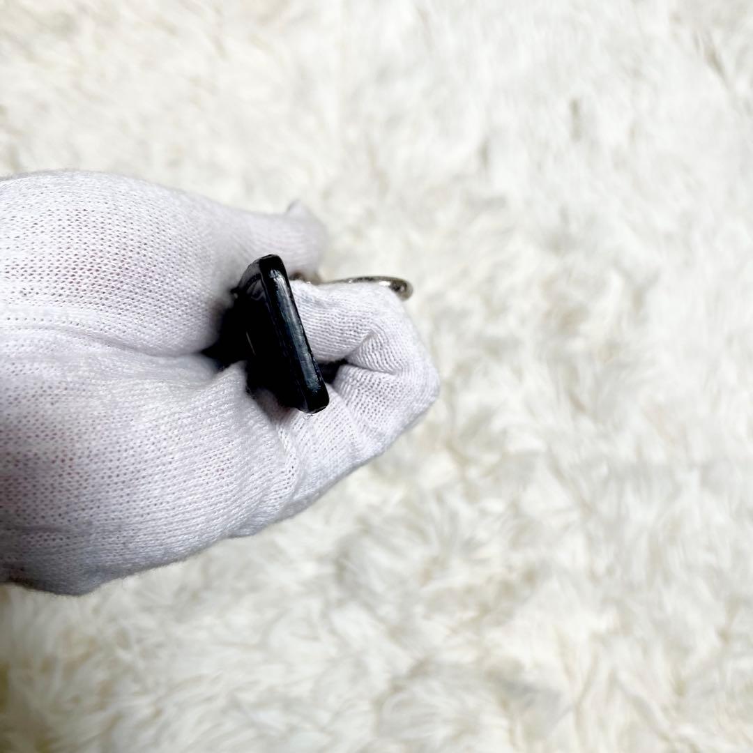 美品✨ルイヴィトン ポルトクレ エピ 黒 青 バイカラー LVロゴ キーチャーム