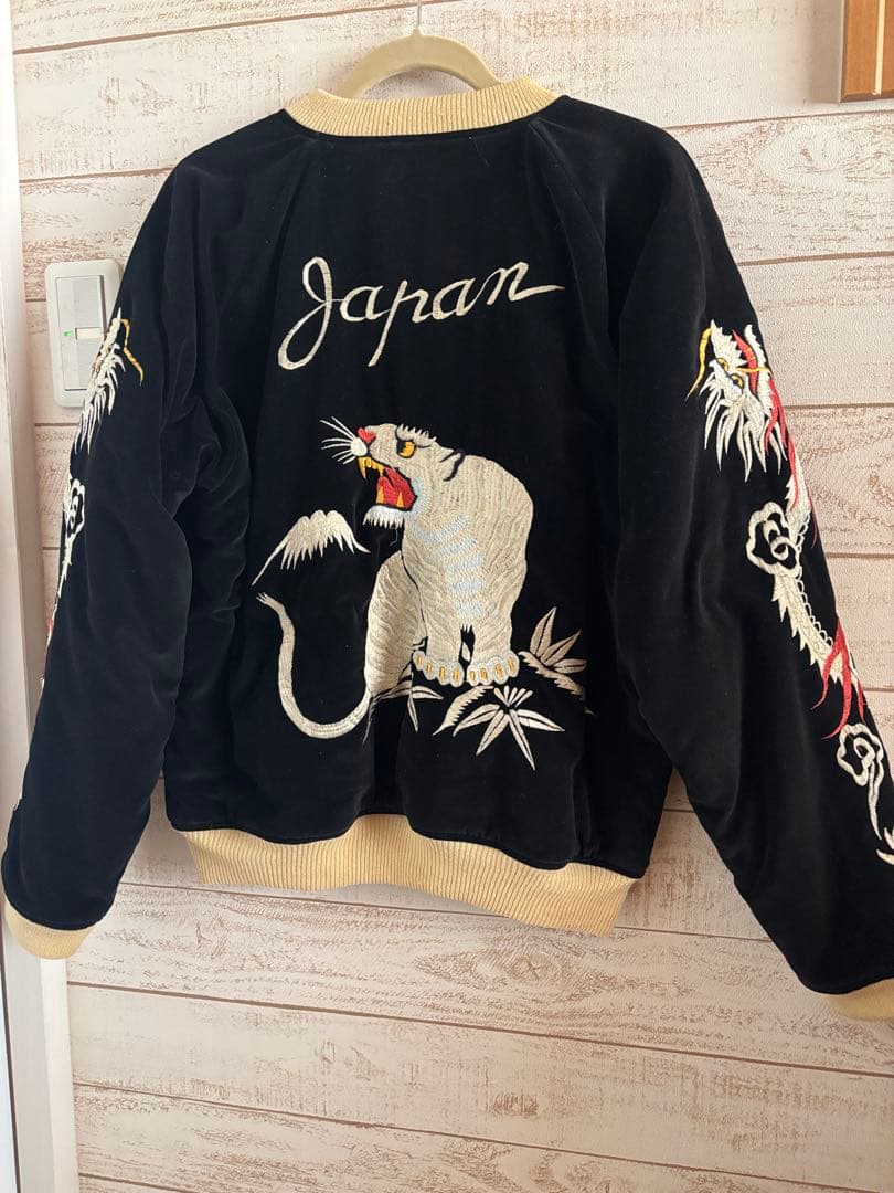 シルバーストーン スカジャン スーベニアジャケット 38 別珍 手振り刺繍