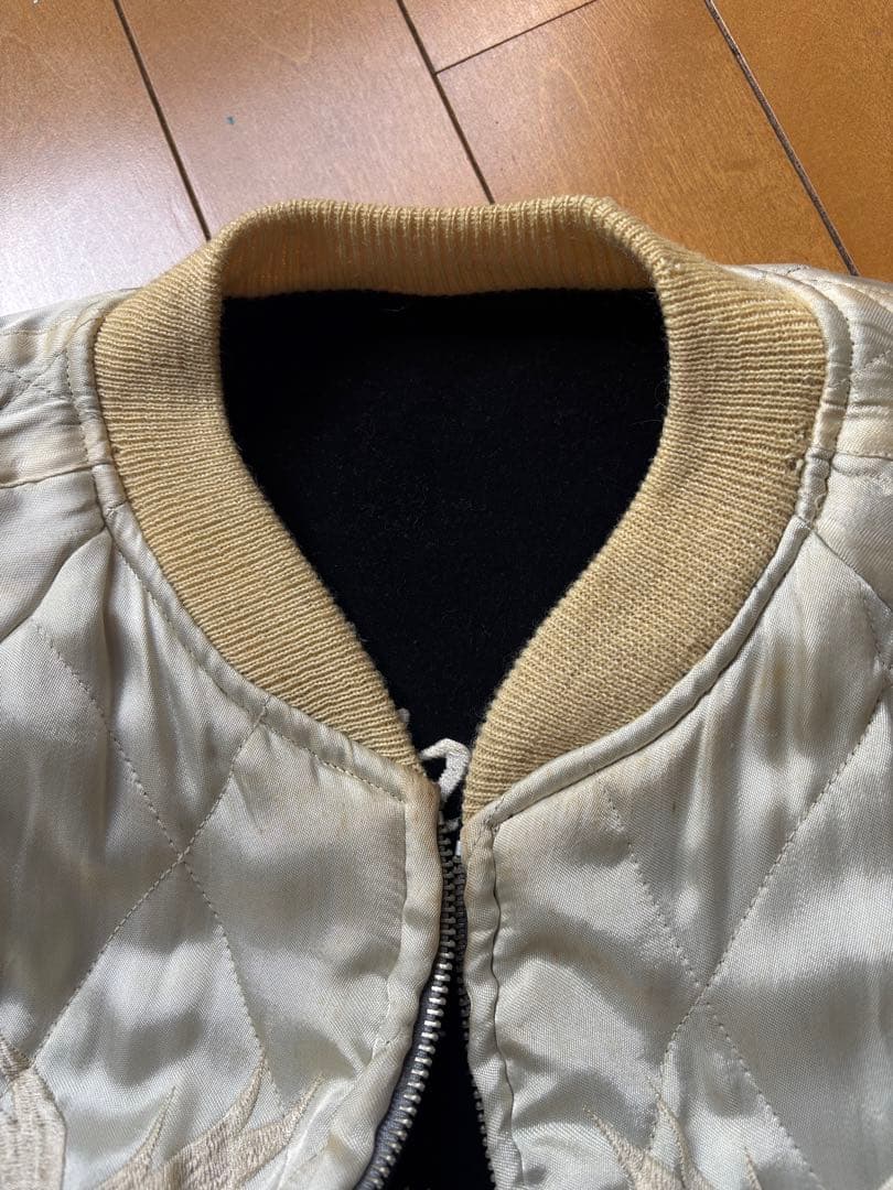 シルバーストーン スカジャン スーベニアジャケット 38 別珍 手振り刺繍