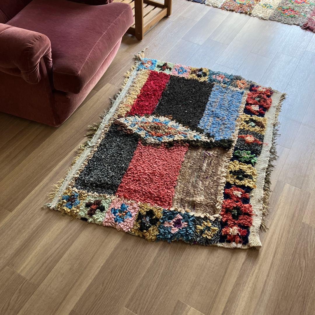 モロッコ　ラグ　ヴィンテージボシャルウィット