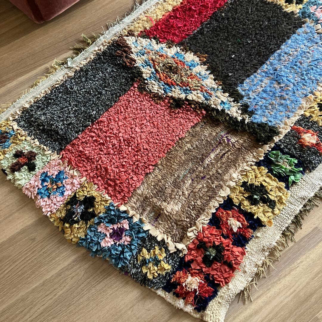 モロッコ　ラグ　ヴィンテージボシャルウィット