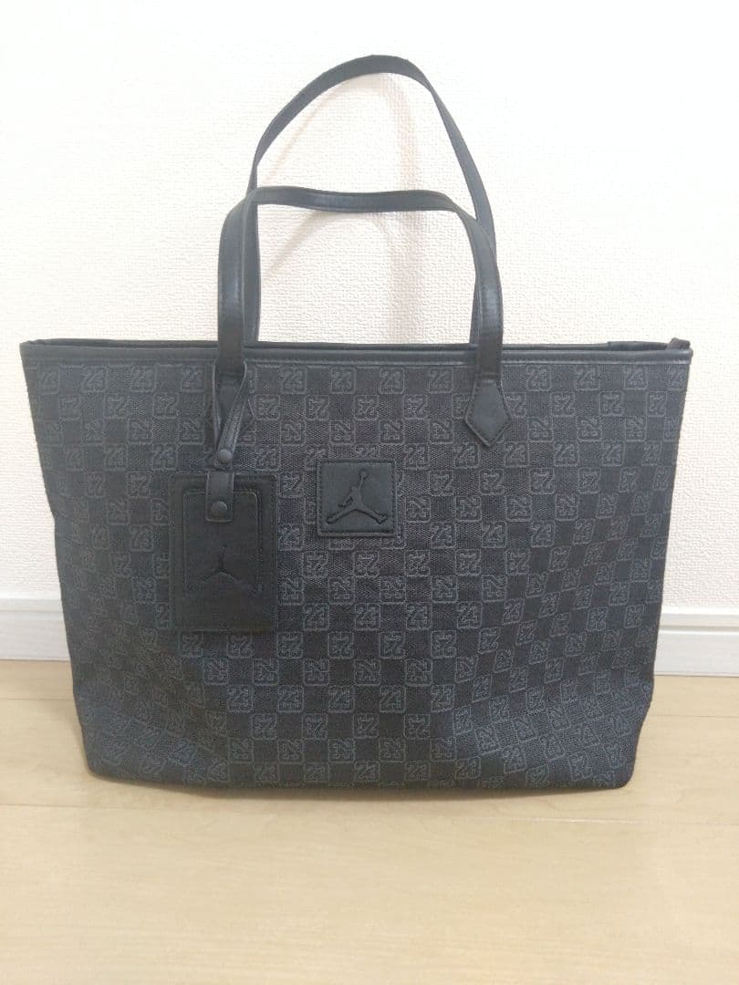 【ハリケーン】Jordan モノグラム　トートバッグ　ブラック