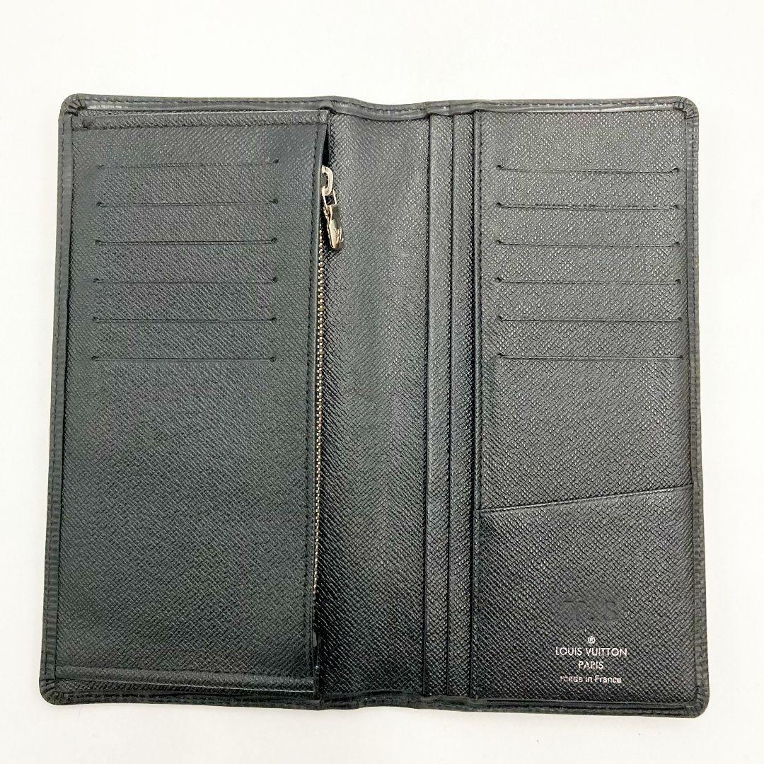 正規品 ルイヴィトン エピ ポルトフォイユ ブラザ ノワール 二つ折り 長財布