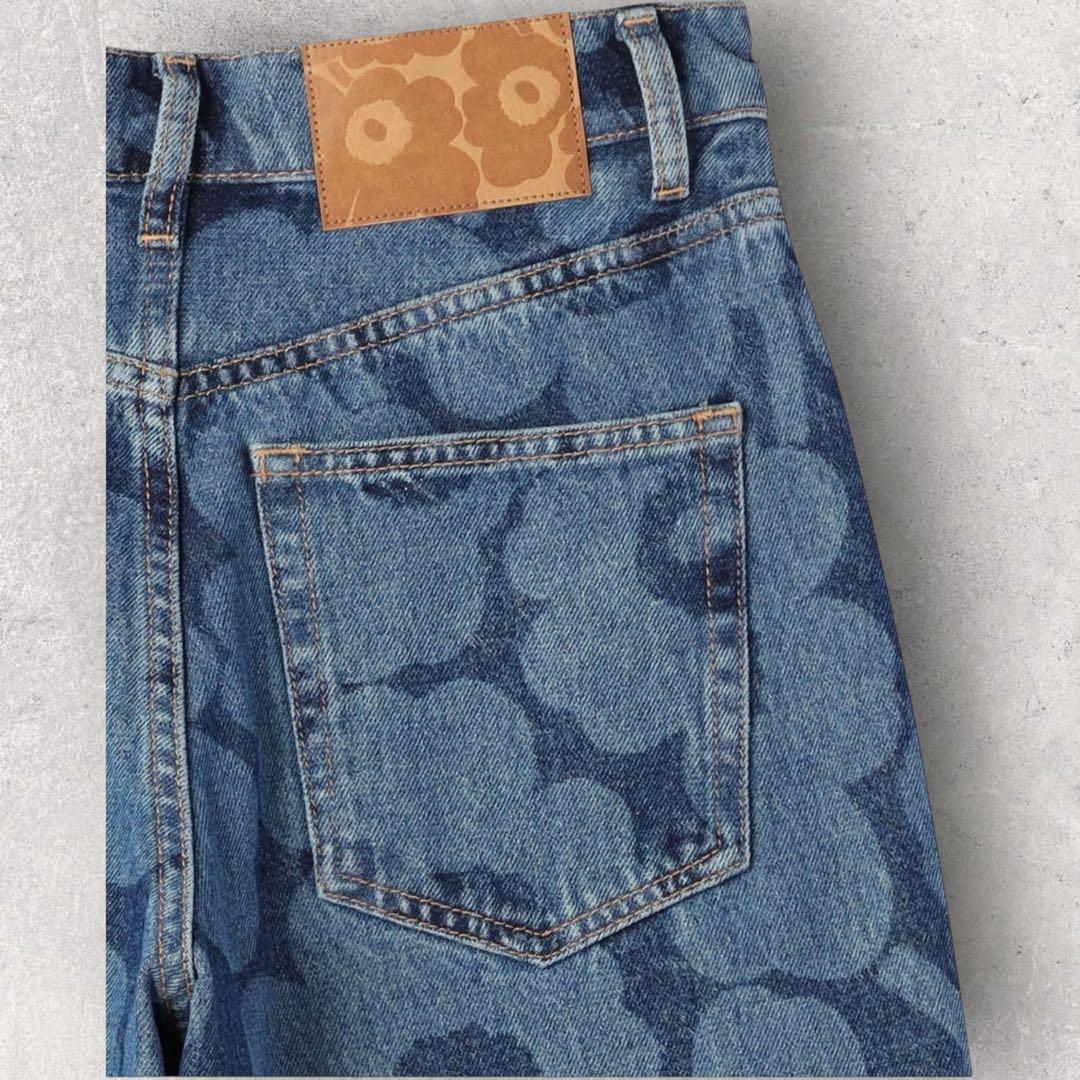 限定 marimekko Maridenim Unikko デニムパンツ 32